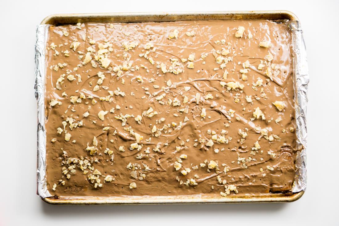 Gingerbread and Peppermint Cracker Toffee