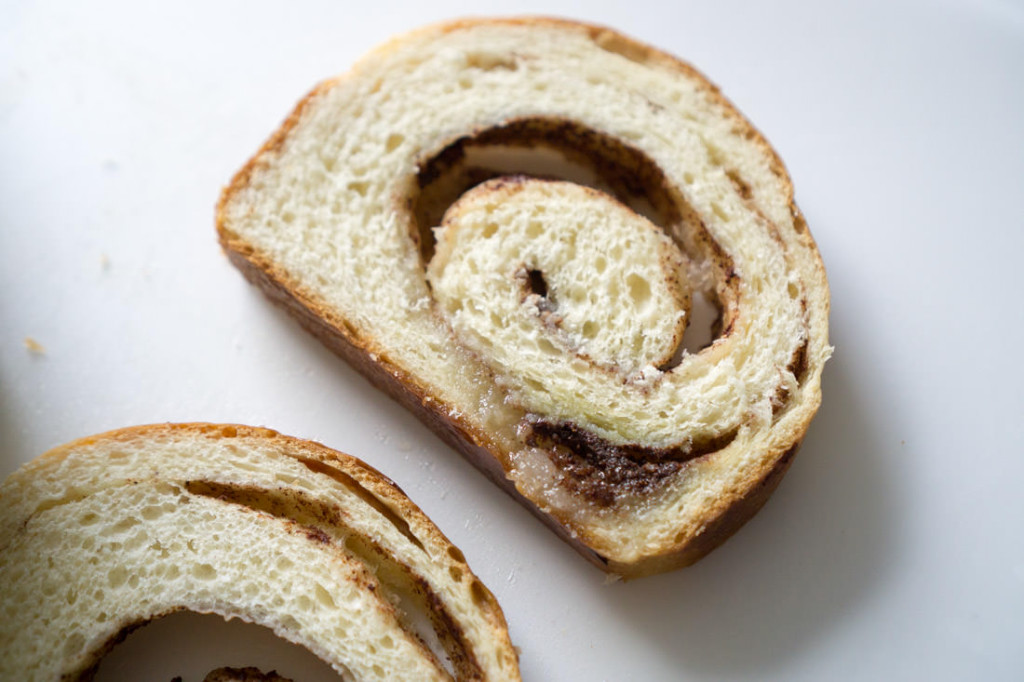 Japanese milk bread with molten cinnamon-sugar pockets!