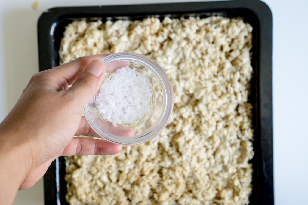 Salted Caramel Rice Krispy Treats