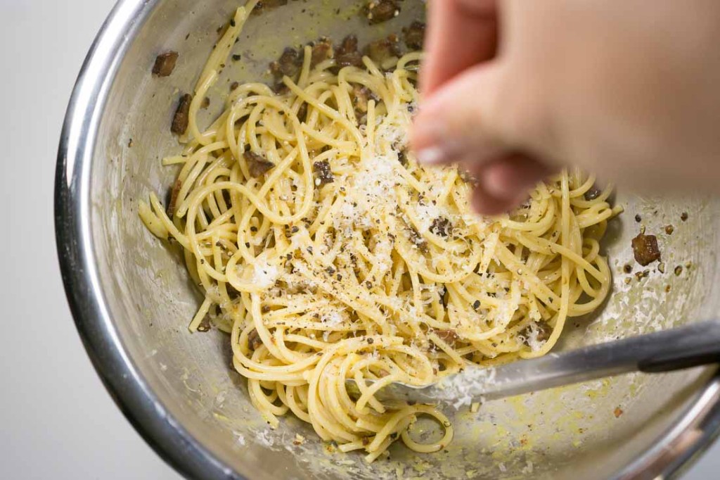 Add some Parmigiano-Reggiano cheese -- but not too much.
