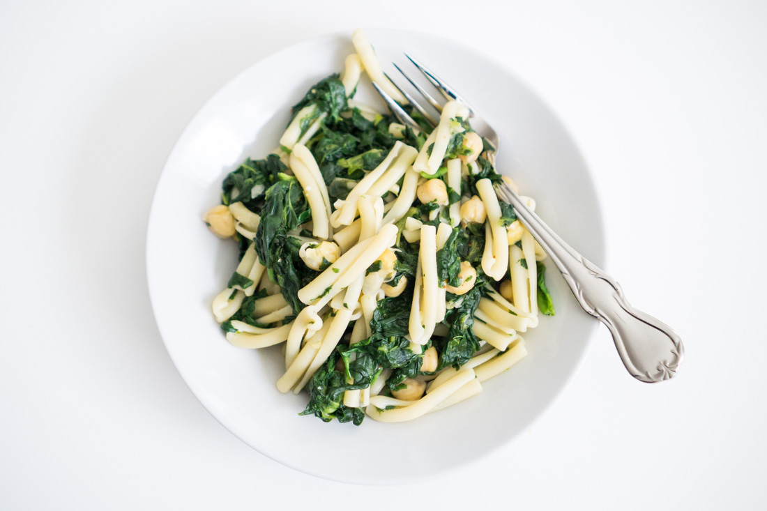 Spinach Chickpea Pasta