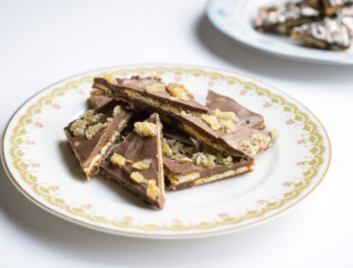 Gingerbread Cracker Toffee