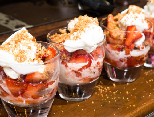 strawberry coppetta parfait